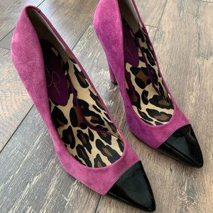 Suede violet Jessica Simpson Pumps size 9.5